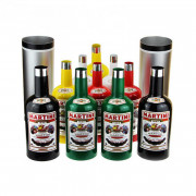 Размножающиеся цветные бутылки Martini 10 штук.