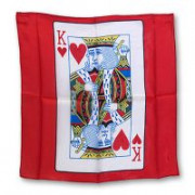 18" King of Hearts card silk by Magic by Gosh