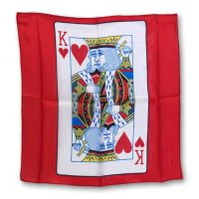 Купить 18" King of Hearts card silk by Magic by Gosh