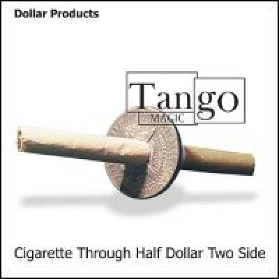Купить Cigarette Through Half Dollar (Two Sided) by Tango