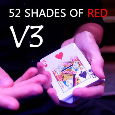 Gaff колода 52 Shades of Red Version 3 by Shin Lim