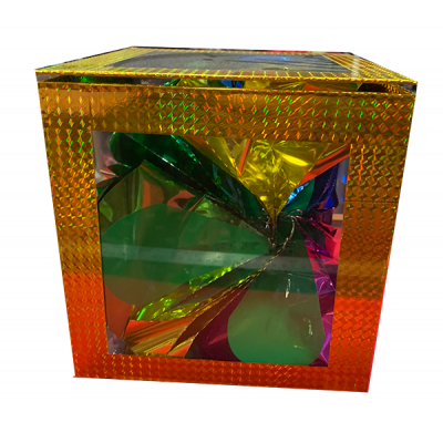Появление цветов или денег  в прозрачном кубе